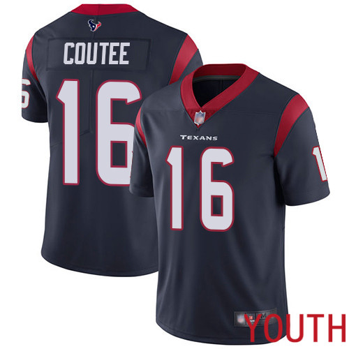 Houston Texans Limited Navy Blue Youth Keke Coutee Home Jersey NFL Football 16 Vapor Untouchable